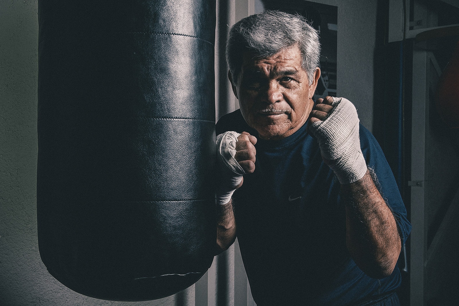 Boxeador con costal
